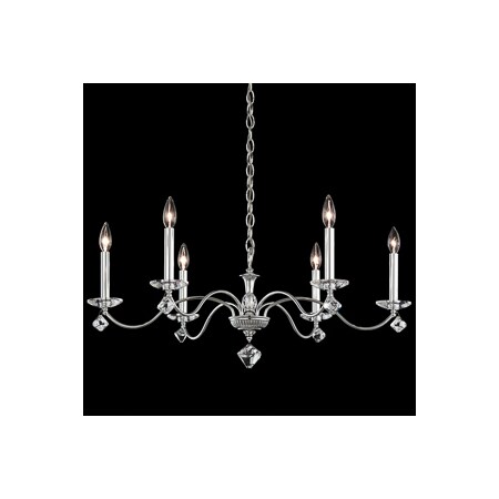 Schonbek Modique 6 Light 110V Chandelier in Ferro Black with Clear Heritage Cry MD1006N-59H